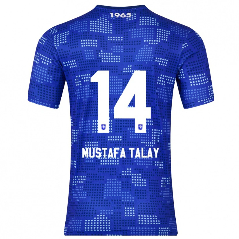 Danxen Niño Camiseta Kaan Mustafa Talay #14 Azul Celeste 2ª Equipación 2025/26 La Camisa