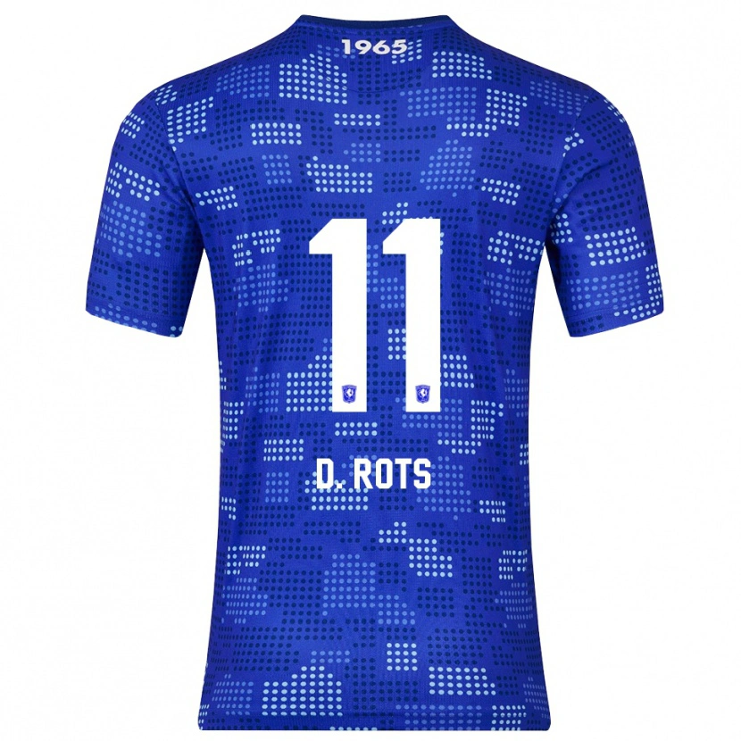 Danxen Niño Camiseta Daan Rots #11 Azul Celeste 2ª Equipación 2025/26 La Camisa