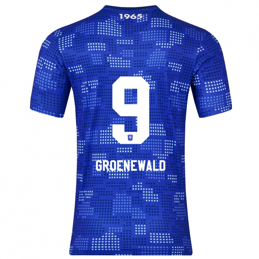 Danxen Niño Camiseta Nigel Groenewald #9 Azul Celeste 2ª Equipación 2025/26 La Camisa