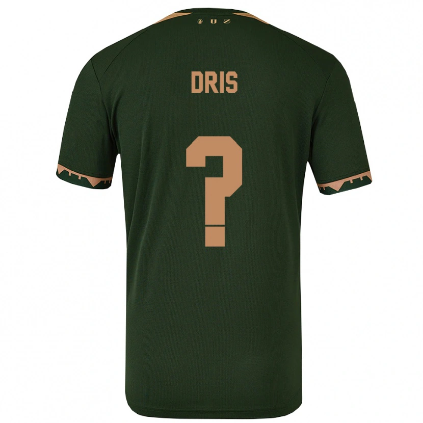 Danxen Niño Camiseta Sofiane Dris #0 Verde Oro 2ª Equipación 2025/26 La Camisa