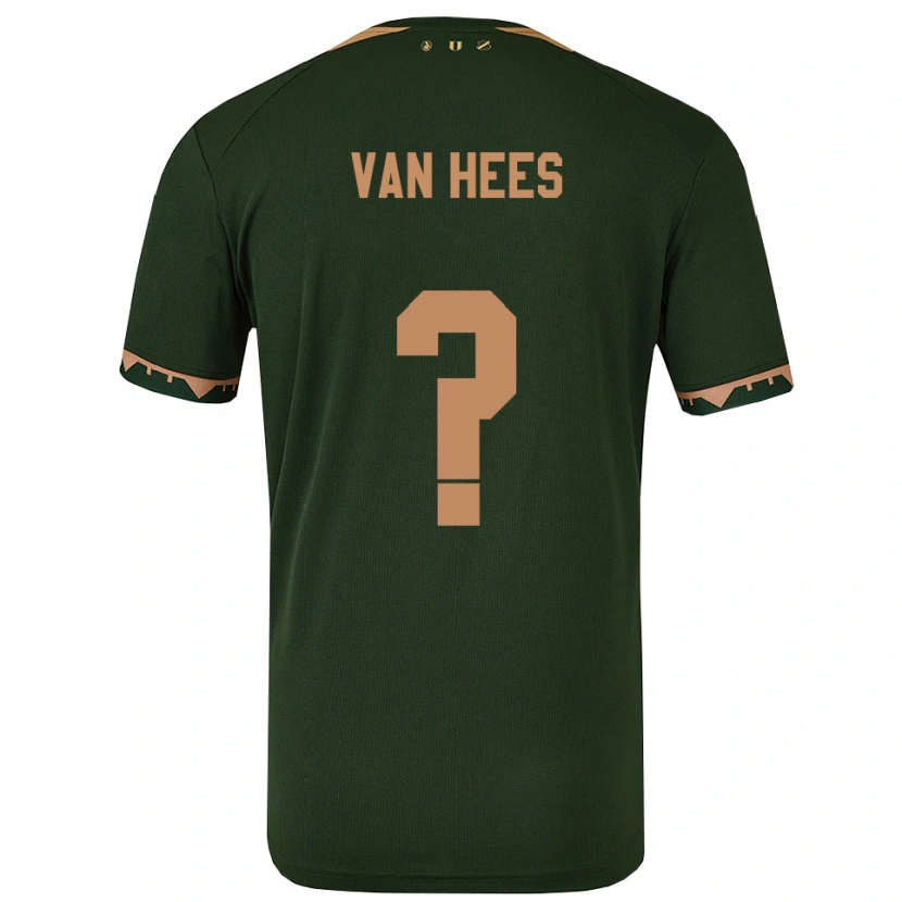 Danxen Niño Camiseta Rickson Van Hees #0 Verde Oro 2ª Equipación 2025/26 La Camisa