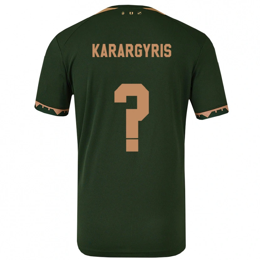 Danxen Niño Camiseta Zois Karargyris #0 Verde Oro 2ª Equipación 2025/26 La Camisa