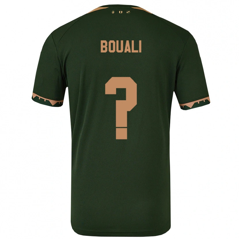 Danxen Niño Camiseta Zakaria Bouali #0 Verde Oro 2ª Equipación 2025/26 La Camisa