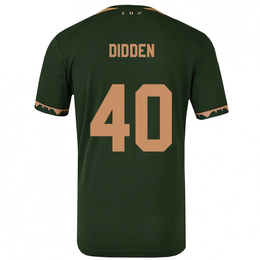 Danxen Niño Camiseta Matisse Didden #40 Verde Oro 2ª Equipación 2025/26 La Camisa