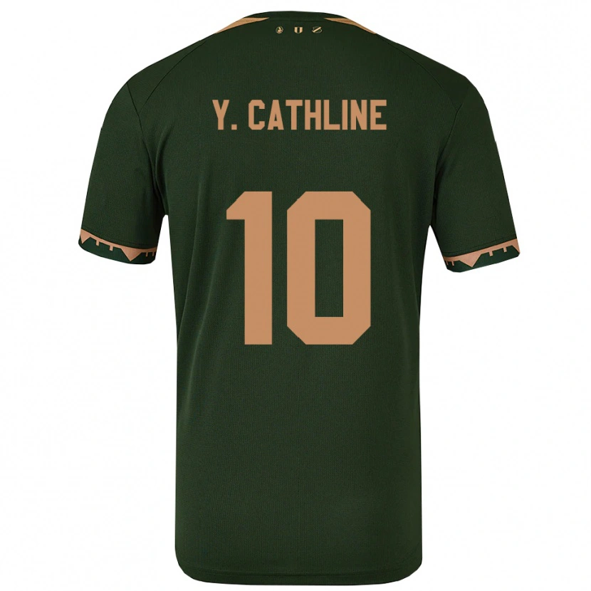 Danxen Niño Camiseta Yoann Cathline #10 Verde Oro 2ª Equipación 2025/26 La Camisa