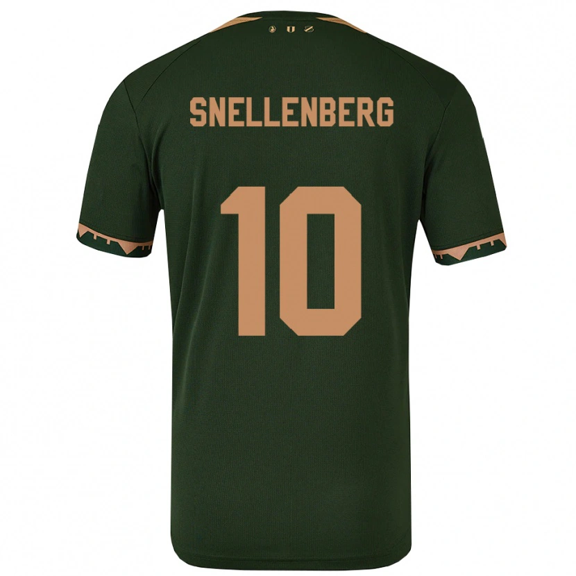 Danxen Niño Camiseta Maxime Snellenberg #10 Verde Oro 2ª Equipación 2025/26 La Camisa