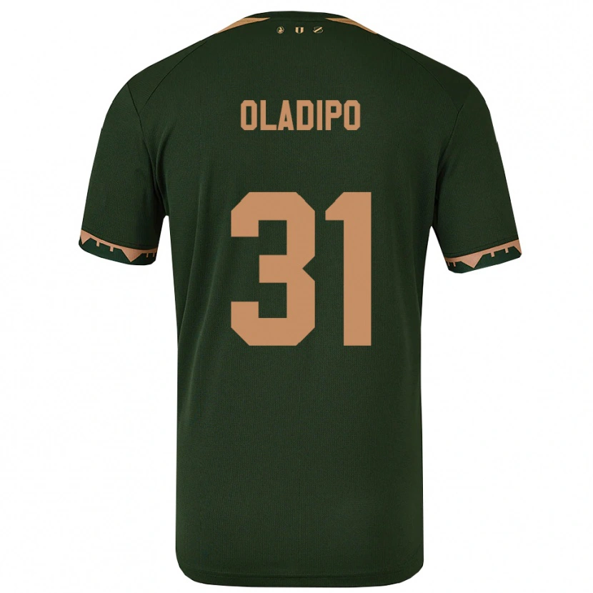 Danxen Niño Camiseta Laolu Oladipo #31 Verde Oro 2ª Equipación 2025/26 La Camisa