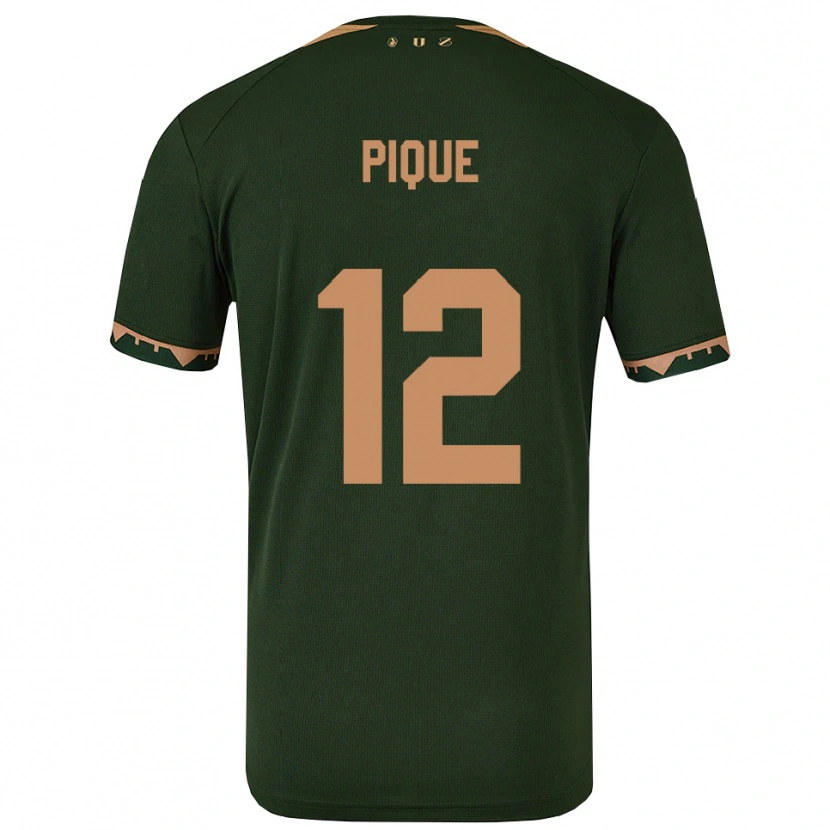 Danxen Niño Camiseta Naomi Piqué #12 Verde Oro 2ª Equipación 2025/26 La Camisa