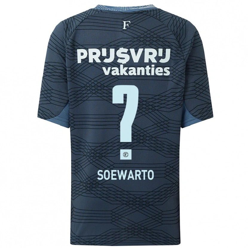 Danxen Niño Camiseta Quenay Soewarto #0 Negro Gris 2ª Equipación 2025/26 La Camisa