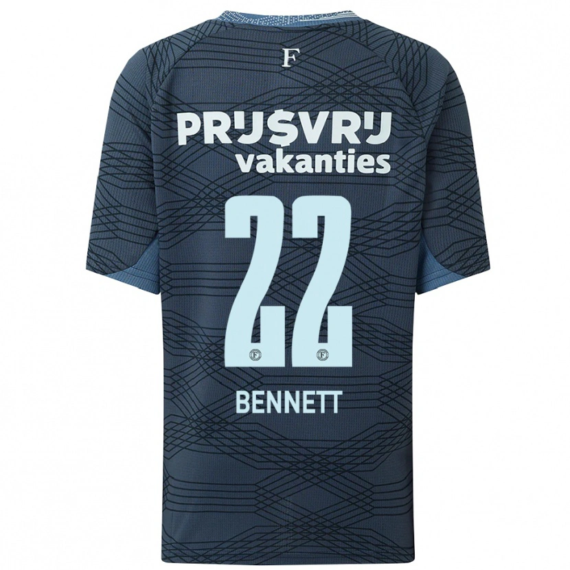 Danxen Niño Camiseta Walter Bennett #22 Negro Gris 2ª Equipación 2025/26 La Camisa