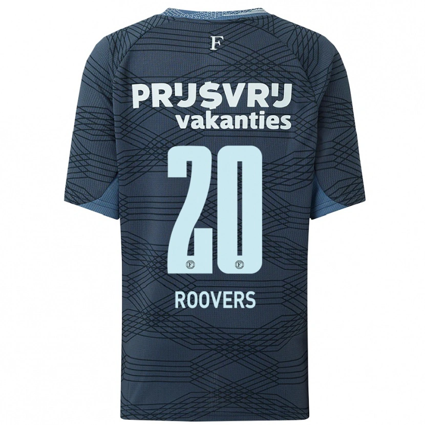 Danxen Niño Camiseta Sam Roovers #20 Negro Gris 2ª Equipación 2025/26 La Camisa