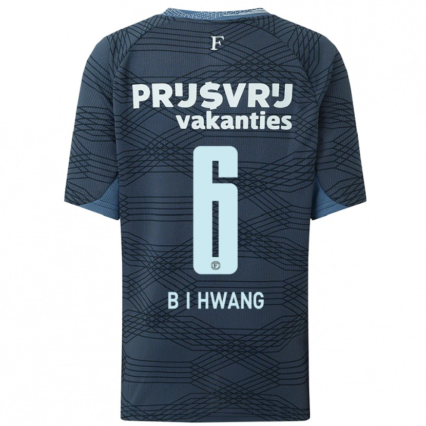 Danxen Niño Camiseta In-Beom Hwang #6 Negro Gris 2ª Equipación 2025/26 La Camisa