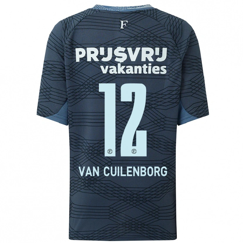 Danxen Niño Camiseta Joshua Wilbrenninck-Van Cuilenborg #12 Negro Gris 2ª Equipación 2025/26 La Camisa