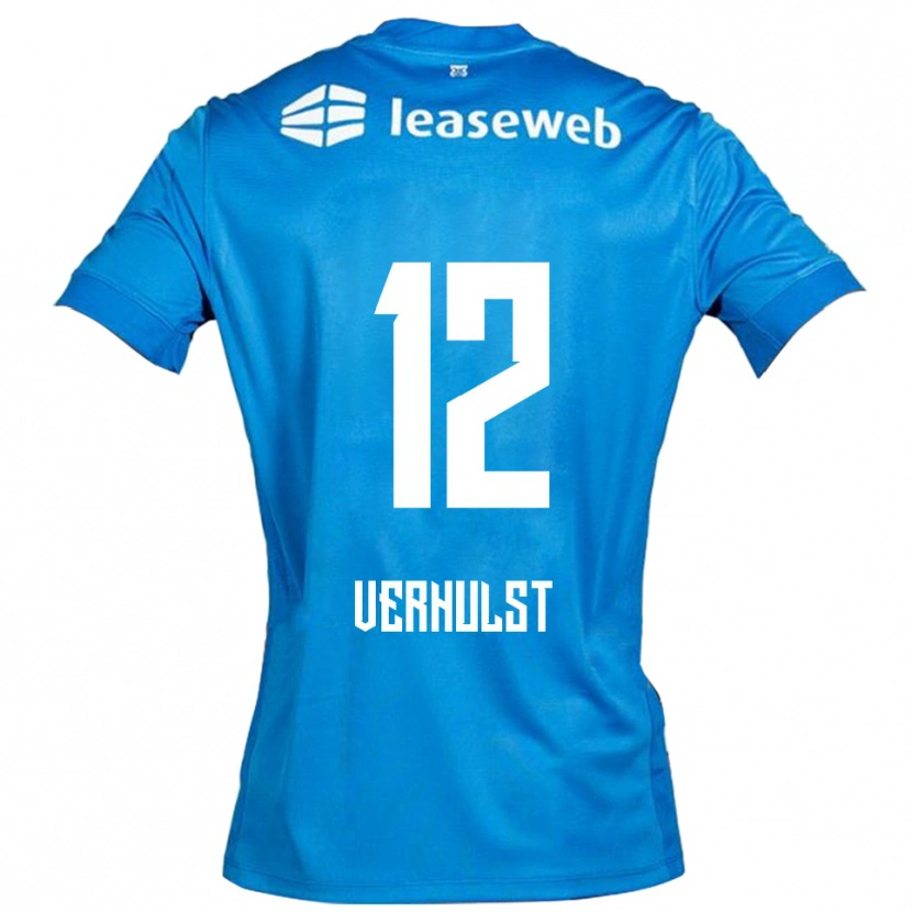 Danxen Niño Camiseta Hobie Verhulst #12 Azul Blanco 2ª Equipación 2025/26 La Camisa