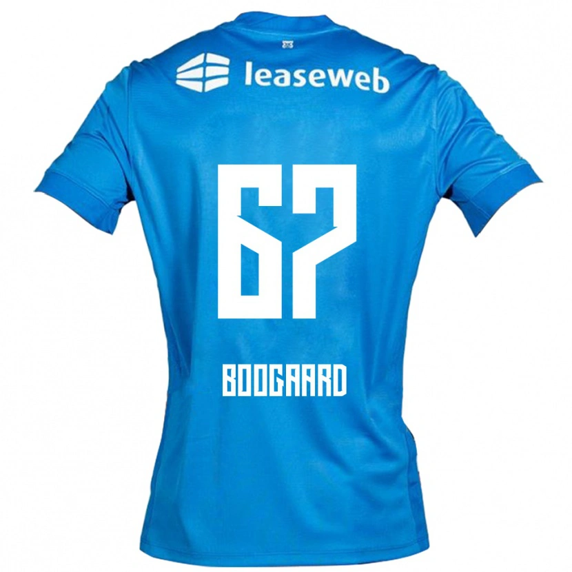 Danxen Niño Camiseta Kasper Boogaard #67 Azul Blanco 2ª Equipación 2025/26 La Camisa