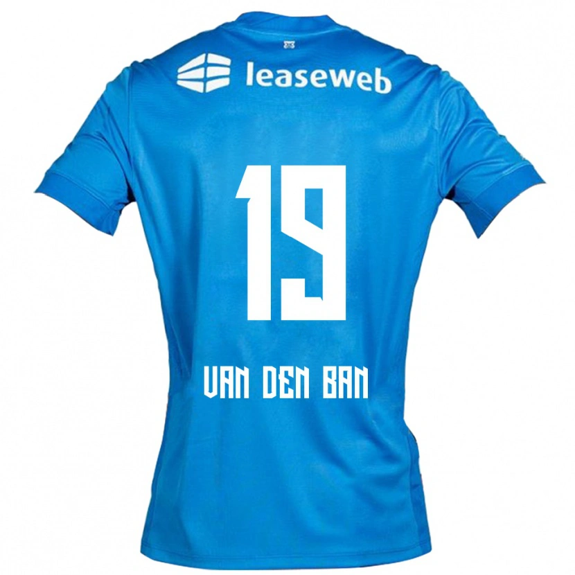 Danxen Niño Camiseta Yoël Van Den Ban #19 Azul Blanco 2ª Equipación 2025/26 La Camisa