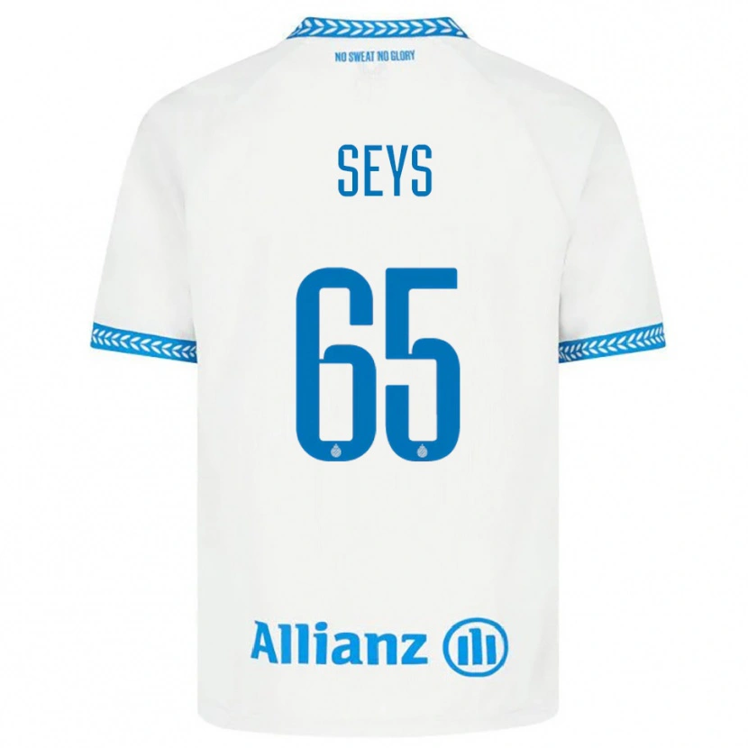 Danxen Niño Camiseta Joaquin Seys #65 Azul Blanco 2ª Equipación 2025/26 La Camisa