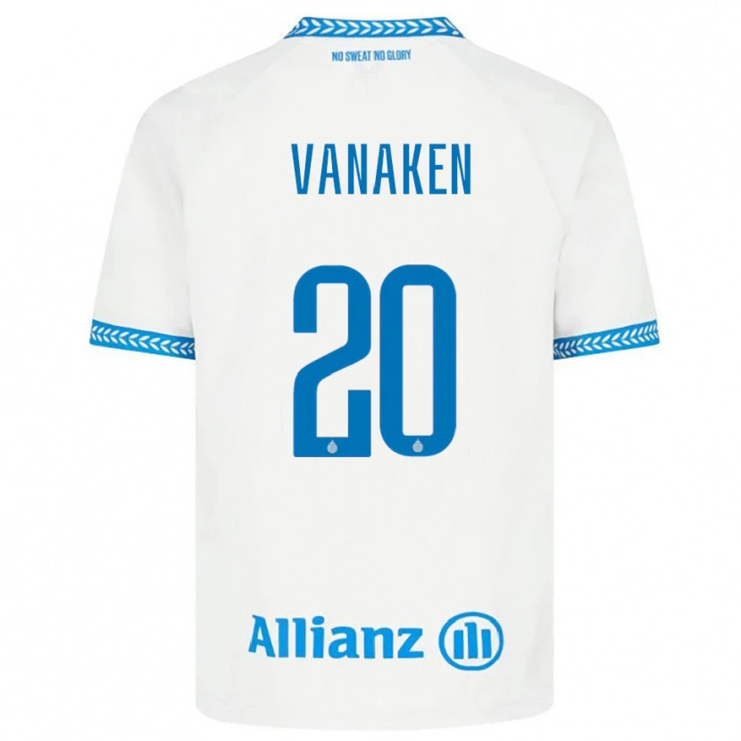 Danxen Niño Camiseta Hans Vanaken #20 Azul Blanco 2ª Equipación 2025/26 La Camisa