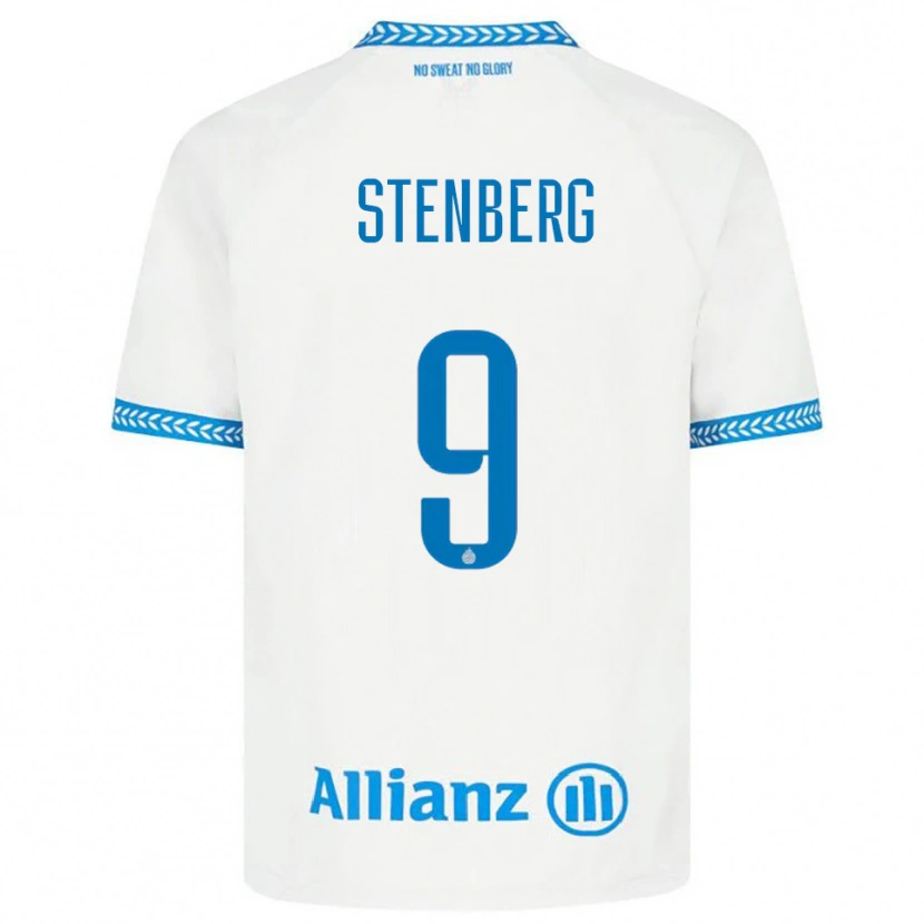 Danxen Niño Camiseta Hanna Stenberg #9 Azul Blanco 2ª Equipación 2025/26 La Camisa
