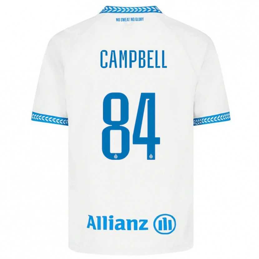 Danxen Niño Camiseta Shandre Campbell #84 Azul Blanco 2ª Equipación 2025/26 La Camisa