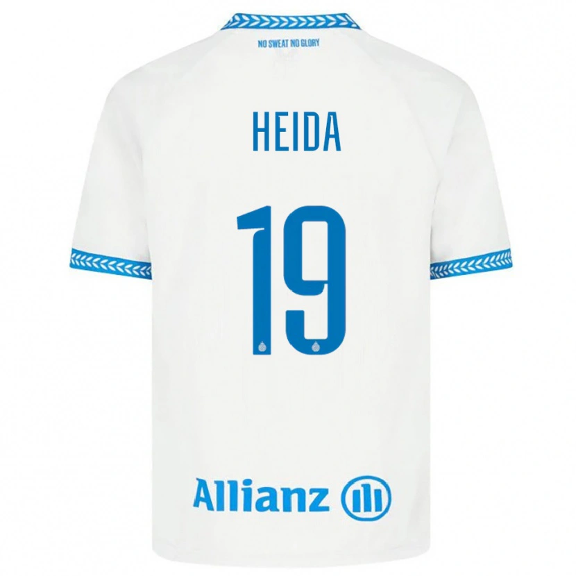 Danxen Niño Camiseta Jade Heida #19 Azul Blanco 2ª Equipación 2025/26 La Camisa