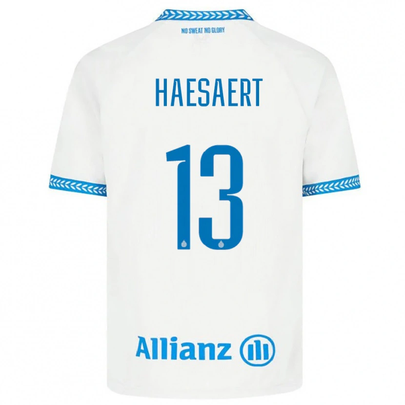 Danxen Niño Camiseta Mateo Haesaert #13 Azul Blanco 2ª Equipación 2025/26 La Camisa