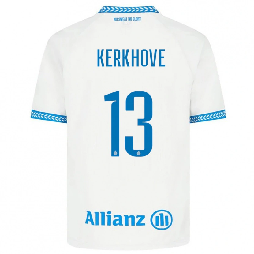 Danxen Niño Camiseta Angel Kerkhove #13 Azul Blanco 2ª Equipación 2025/26 La Camisa