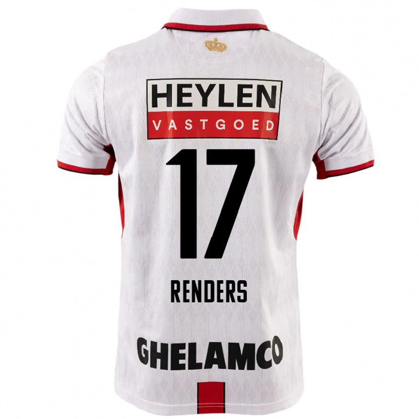 Danxen Niño Camiseta Semm Renders #17 Blanco Rojo 2ª Equipación 2025/26 La Camisa