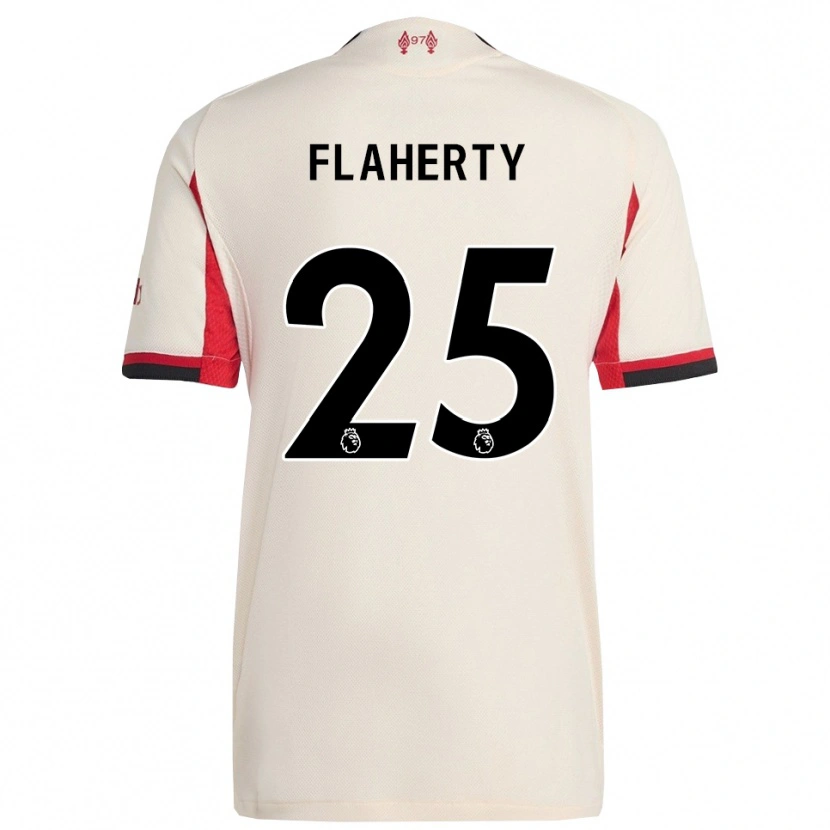 Danxen Niño Camiseta Gilly Flaherty #25 Blanco Negro 2ª Equipación 2025/26 La Camisa