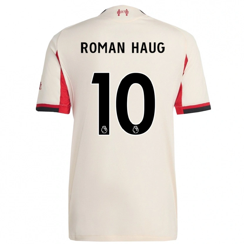 Danxen Niño Camiseta Sophie Román Haug #10 Blanco Negro 2ª Equipación 2025/26 La Camisa