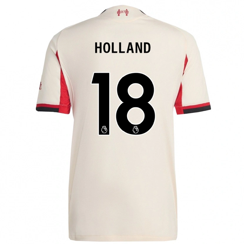 Danxen Niño Camiseta Ceri Holland #18 Blanco Negro 2ª Equipación 2025/26 La Camisa