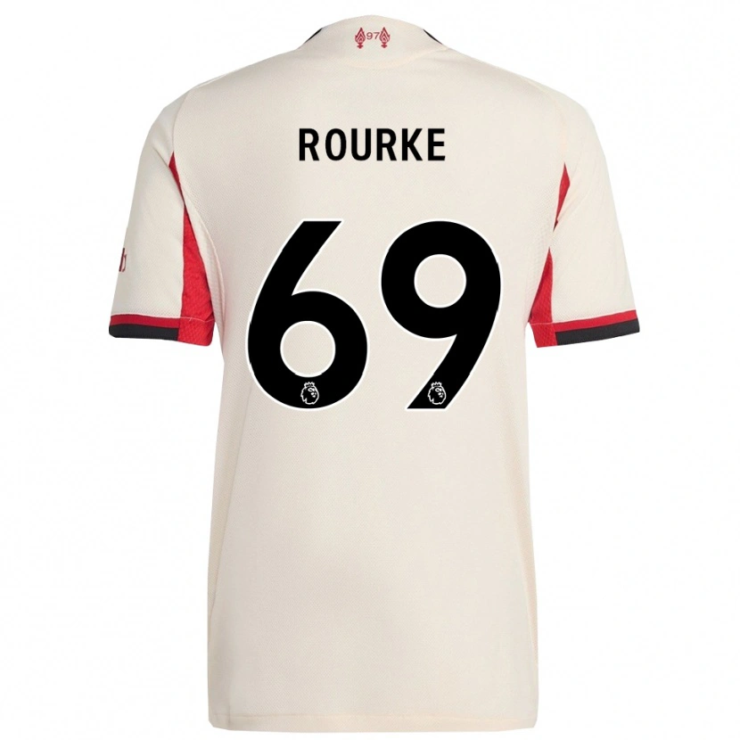 Danxen Niño Camiseta Fidel O'rourke #69 Blanco Negro 2ª Equipación 2025/26 La Camisa