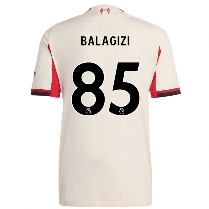 Danxen Niño Camiseta James Balagizi #85 Blanco Negro 2ª Equipación 2025/26 La Camisa