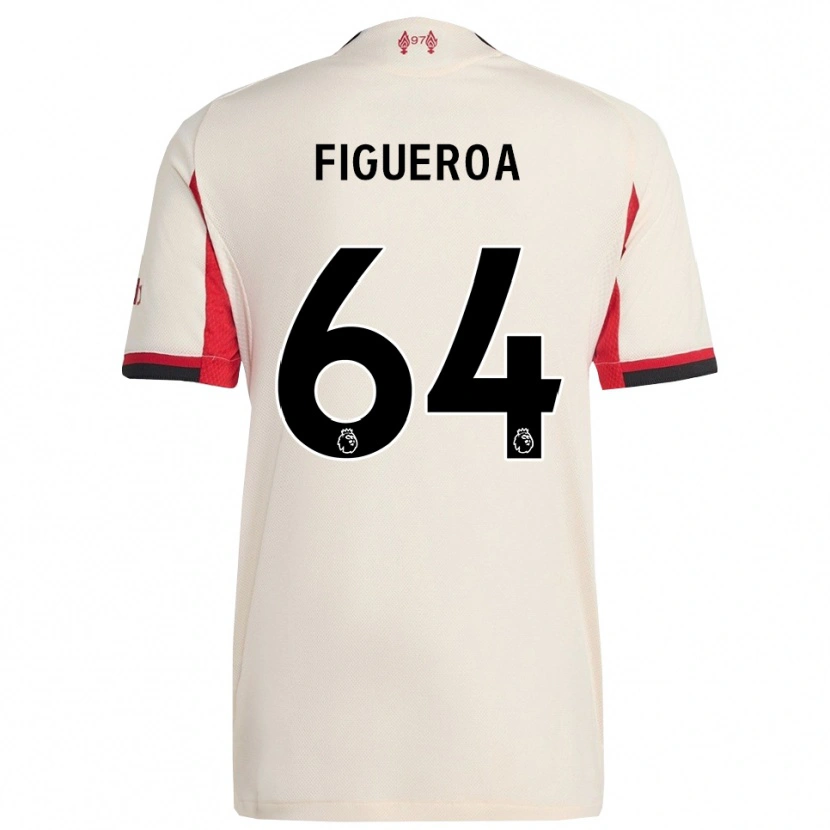 Danxen Niño Camiseta Keyrol Figueroa #64 Blanco Negro 2ª Equipación 2025/26 La Camisa