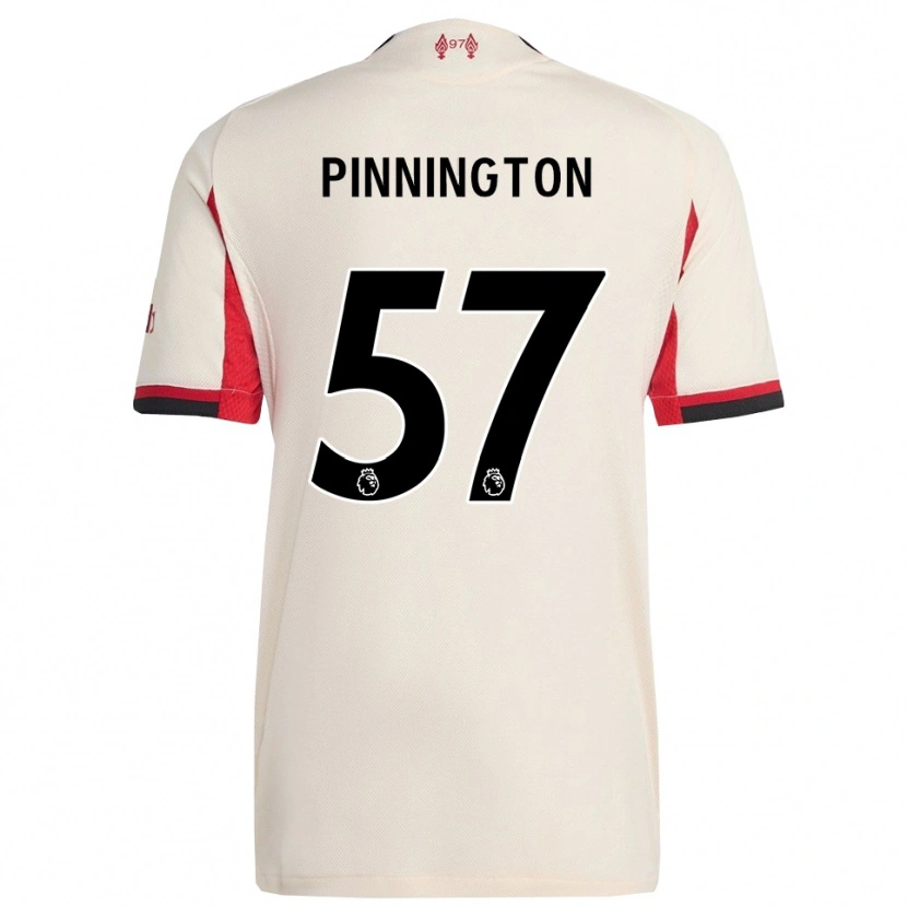Danxen Niño Camiseta Carter Pinnington #57 Blanco Negro 2ª Equipación 2025/26 La Camisa