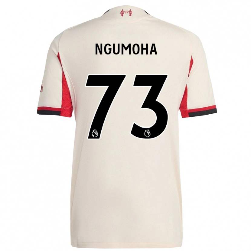 Danxen Niño Camiseta Rio Ngumoha #73 Blanco Negro 2ª Equipación 2025/26 La Camisa