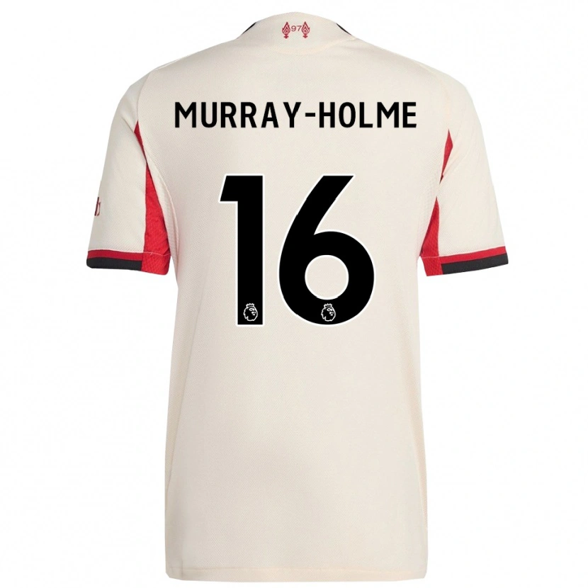 Danxen Niño Camiseta Hadyn Murray-Holme #16 Blanco Negro 2ª Equipación 2025/26 La Camisa