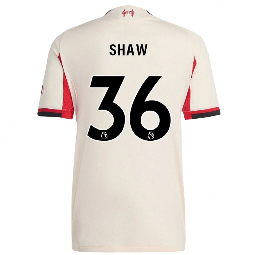 Danxen Niño Camiseta Zara Shaw #36 Blanco Negro 2ª Equipación 2025/26 La Camisa