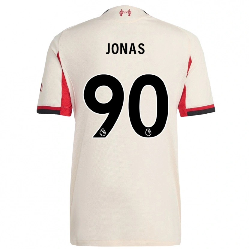 Danxen Niño Camiseta Lee Jonas #90 Blanco Negro 2ª Equipación 2025/26 La Camisa