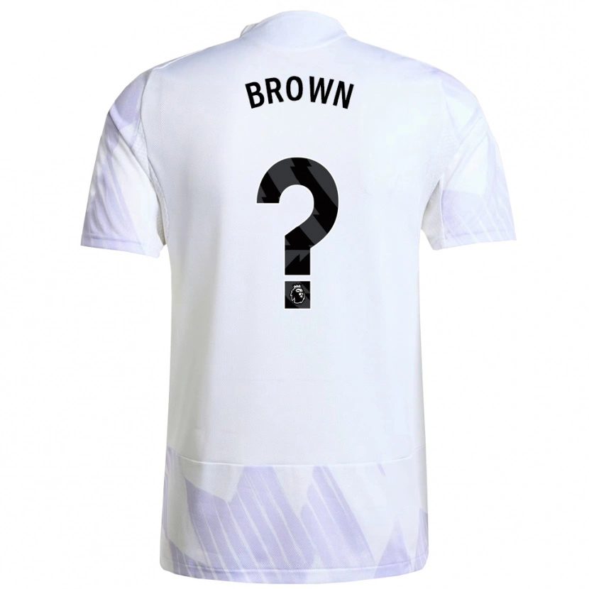 Danxen Niño Camiseta Nathaniel-Junior Brown #0 Blanco Púrpura Púrpura 2ª Equipación 2025/26 La Camisa