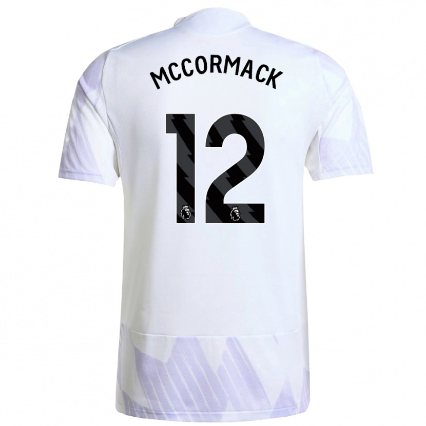 Danxen Niño Camiseta Rafe Mccormack #12 Blanco Púrpura Púrpura 2ª Equipación 2025/26 La Camisa
