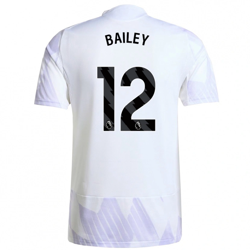 Danxen Niño Camiseta James Bailey #12 Blanco Púrpura Púrpura 2ª Equipación 2025/26 La Camisa