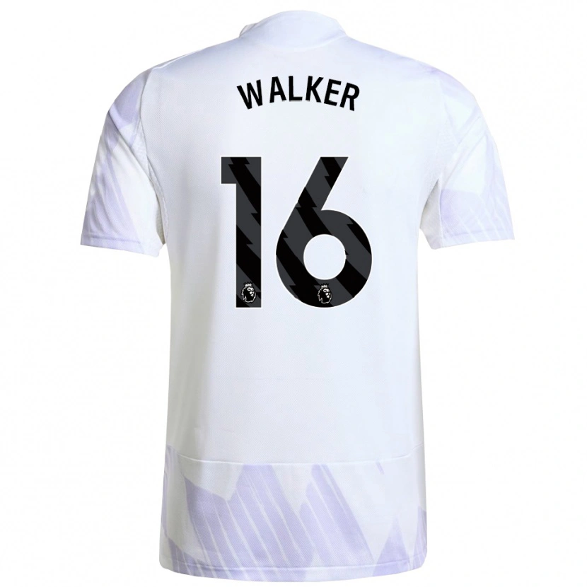 Danxen Niño Camiseta Alfie Walker #16 Blanco Púrpura Púrpura 2ª Equipación 2025/26 La Camisa