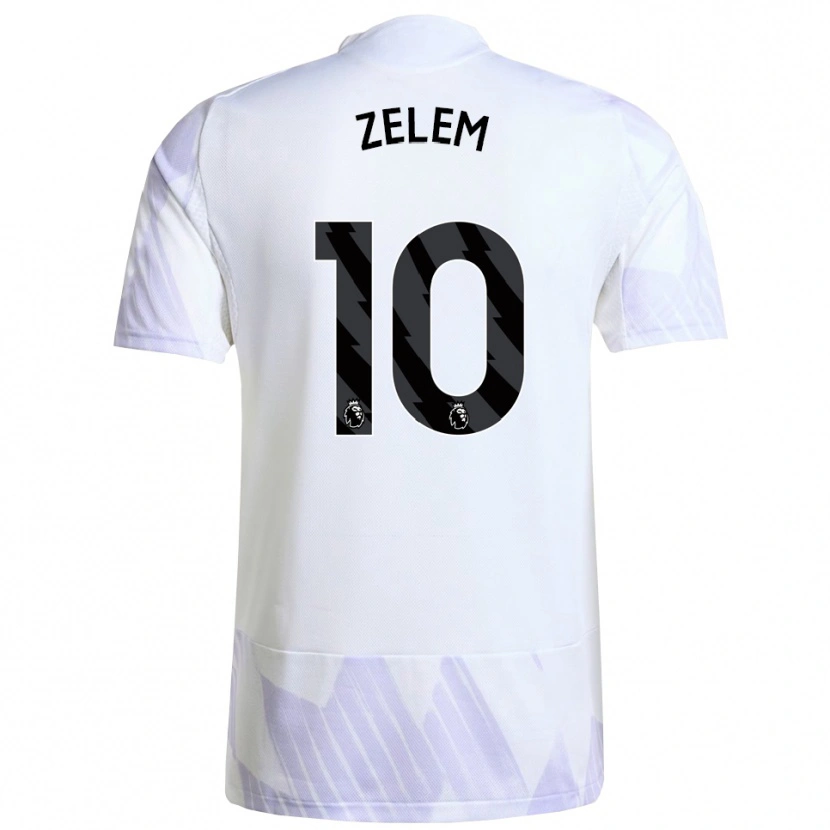 Danxen Niño Camiseta Katie Zelem #10 Blanco Púrpura Púrpura 2ª Equipación 2025/26 La Camisa