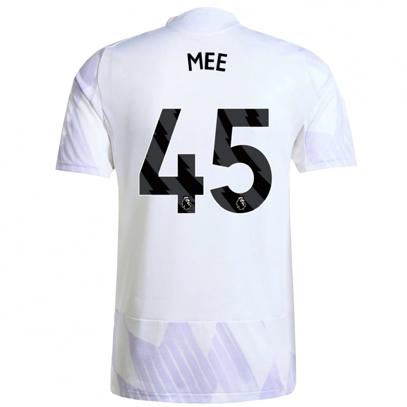 Danxen Niño Camiseta Dermot Mee #45 Blanco Púrpura Púrpura 2ª Equipación 2025/26 La Camisa