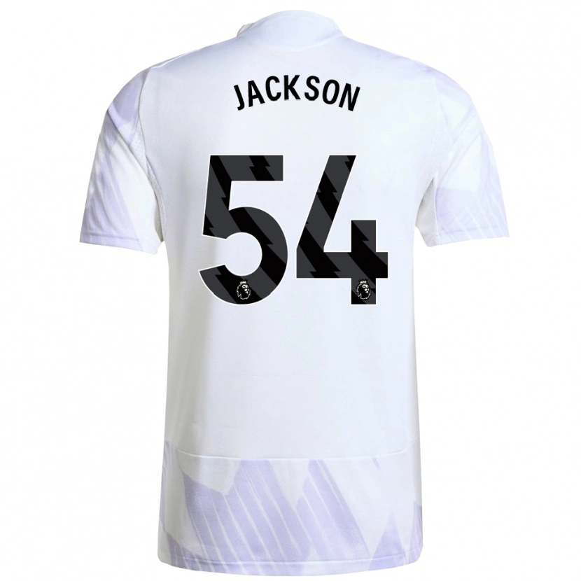 Danxen Niño Camiseta Louis Jackson #54 Blanco Púrpura Púrpura 2ª Equipación 2025/26 La Camisa