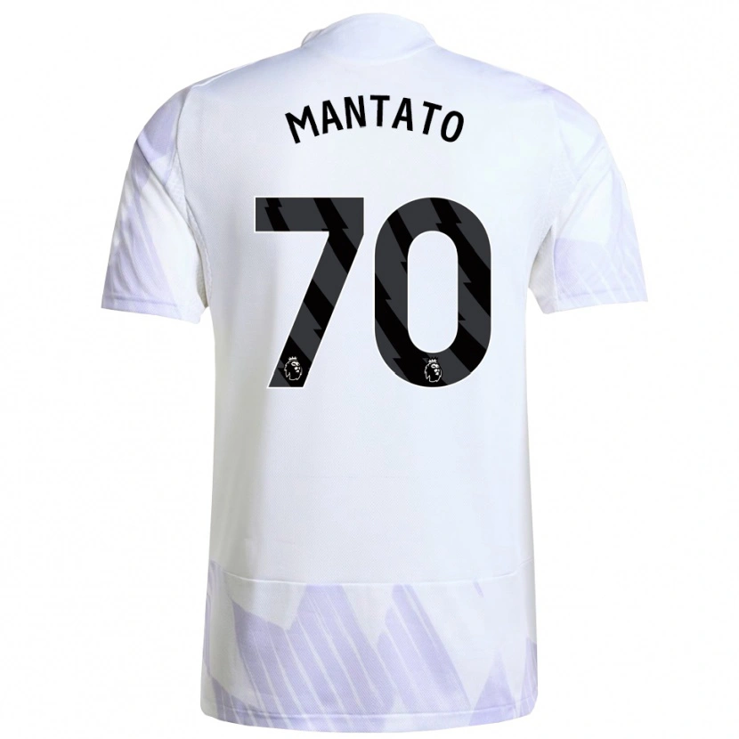Danxen Niño Camiseta Bendito Mantato #70 Blanco Púrpura Púrpura 2ª Equipación 2025/26 La Camisa