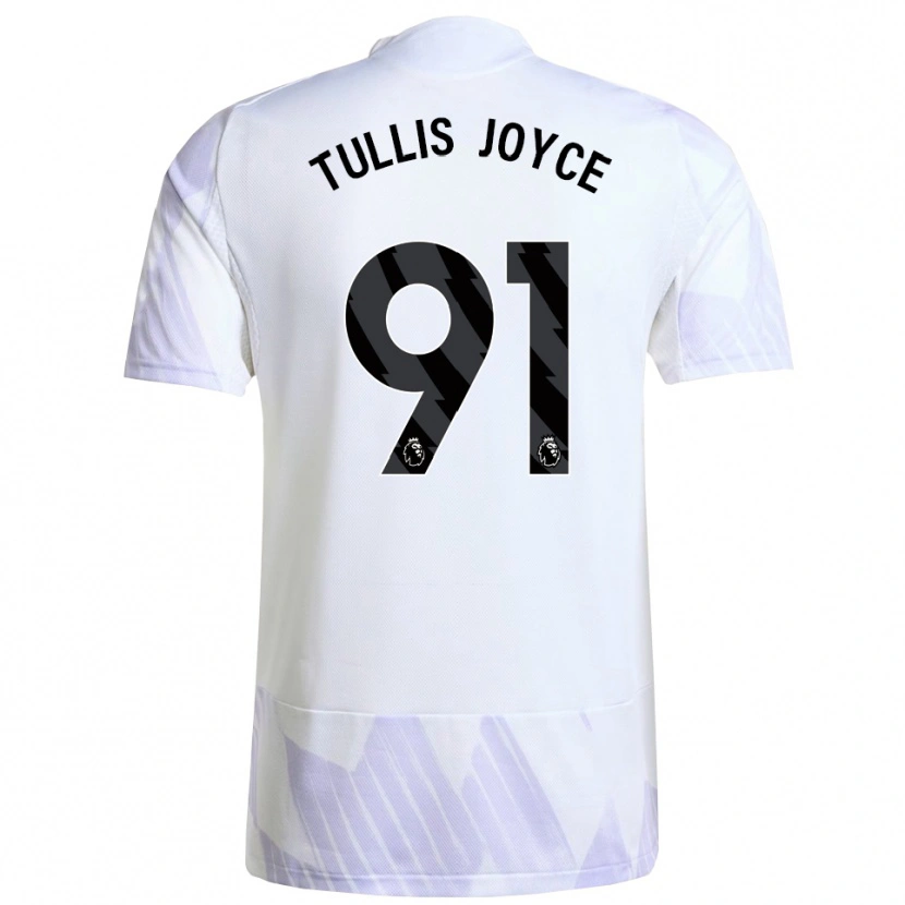 Danxen Niño Camiseta Phallon Tullis-Joyce #91 Blanco Púrpura Púrpura 2ª Equipación 2025/26 La Camisa