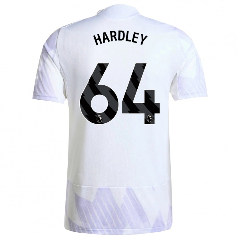 Danxen Niño Camiseta Bjorn Hardley #64 Blanco Púrpura Púrpura 2ª Equipación 2025/26 La Camisa