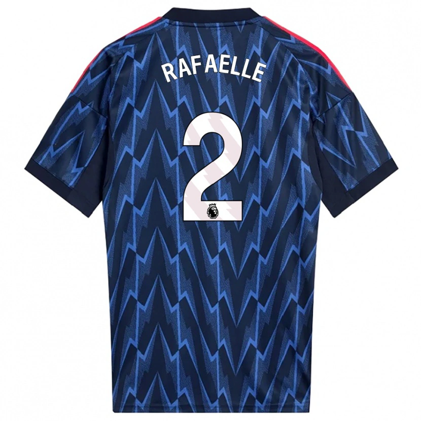 Danxen Niño Camiseta Rafaelle Souza #2 Marino Rojo 2ª Equipación 2025/26 La Camisa